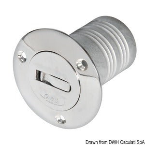 Tappo imbarco ottone cromato Fuel 38 mm