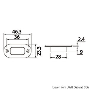 Luce cortesia inox 3 LED gialli