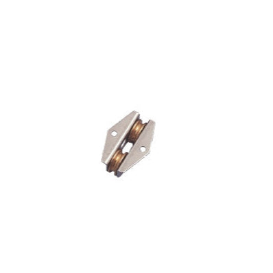 Bozzello doppio 18mm a incasso ottone