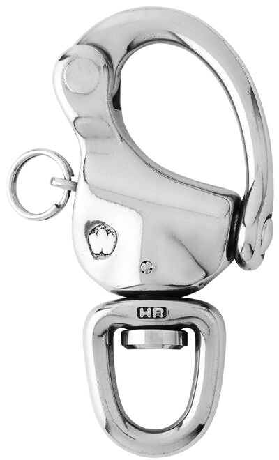 Moschettone drizza inox Wichard con girella