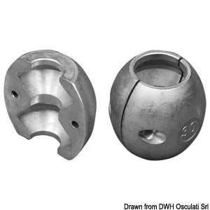 Anodo oliva per asse