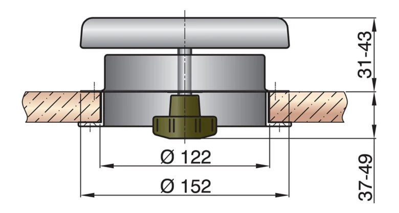 Aeratore a fungo da coperta ATHOS 1
