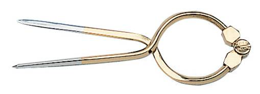 Compasso in ottone a lira