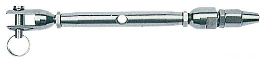 Tenditore inox con forcella e terminale a doppio cono