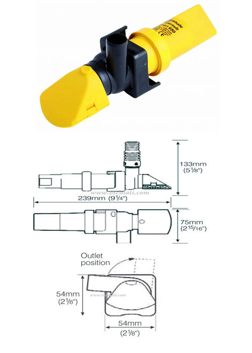 Pompa di sentina automatica a immersione Whale supersub Smart